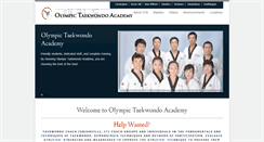 Desktop Screenshot of olympictaekwondoacademy.com